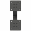 vidaXL 2 db antracitszürke X-alakú acél dohányzóasztal láb 28 x (42-43) cm