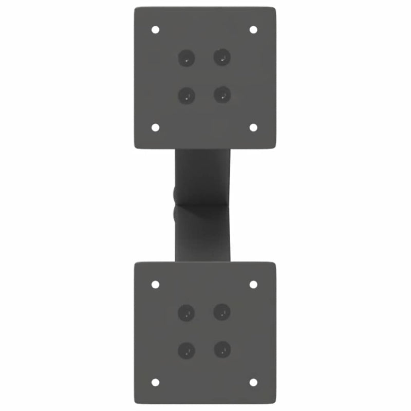 vidaXL 2 db antracitszürke X-alakú acél dohányzóasztal láb 28 x (42-43) cm