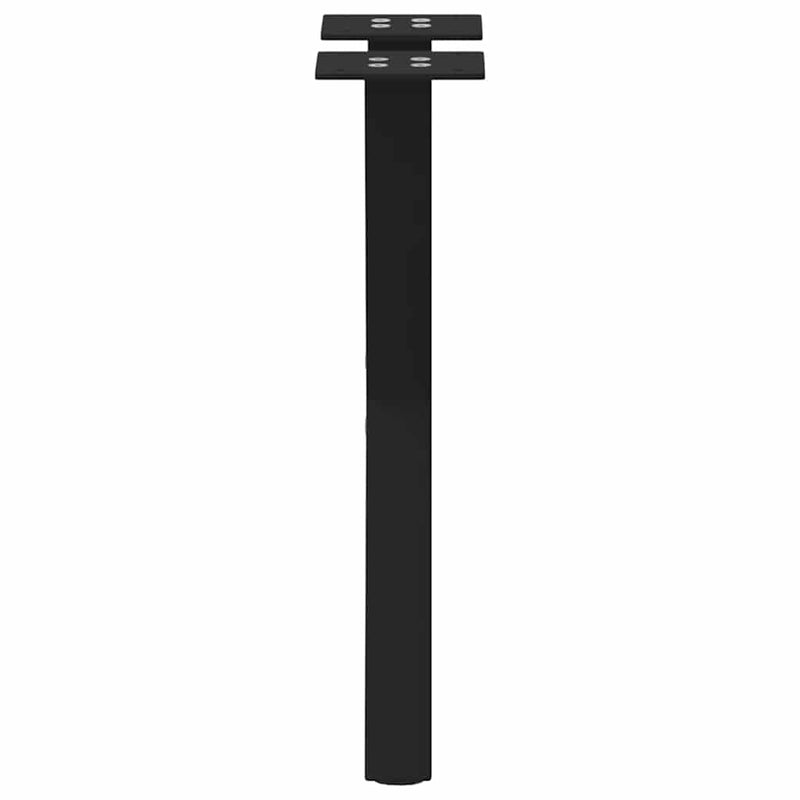 vidaXL 2 db fekete, X alakú acél dohányzóasztal láb 38 x (42-43) cm