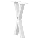 vidaXL 2 db fehér, X alakú dohányzóasztal láb, 38 x (42-43) cm, acél
