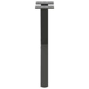 vidaXL 2 db antracitszürke X-alakú acél dohányzóasztal láb 38x(42-43) cm