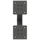 vidaXL 2 db antracitszürke X-alakú acél dohányzóasztal láb 38x(42-43) cm