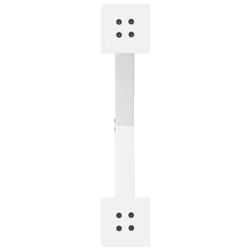 vidaXL 2 db fehér, X alakú acél dohányzóasztal láb 50 x (42-43) cm