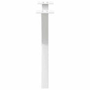 vidaXL 2 db fehér, X alakú acél dohányzóasztal láb 60 x (42-43) cm