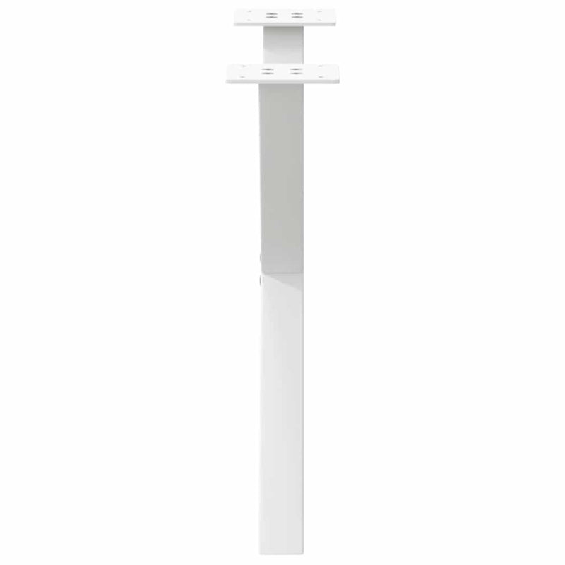 vidaXL 2 db fehér, X alakú acél dohányzóasztal láb 60 x (42-43) cm