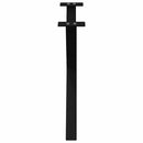 vidaXL 2 db fekete, X alakú acél dohányzóasztal láb 70 x (42-43) cm