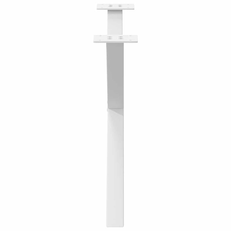 vidaXL 2 db fehér, X alakú dohányzóasztal láb 70 x (42-43) cm acél