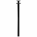 vidaXL 2 db X alakú étkezőasztal láb fekete, 70 x (72-73) cm acél