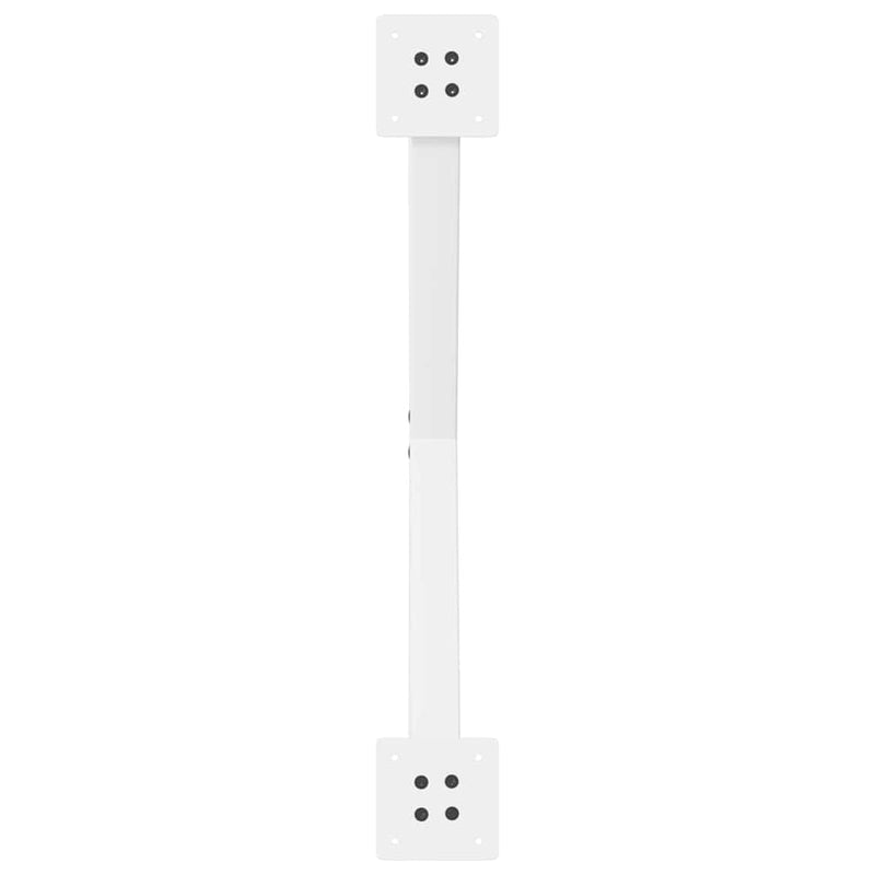 vidaXL 2 db X alakú étkezőasztal láb fehér 70 x (72-73) cm acél étkezőasztal láb