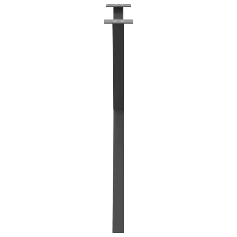 vidaXL 2 db antracitszürke X-alakú acél étkezőasztal láb 70x(72-73) cm