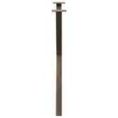 vidaXL 2 db X alakú étkezőasztal láb natúr acél 80x(72-73) cm acél