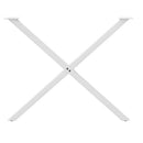 vidaXL 2 db X alakú étkezőasztal láb fehér 90 x (72-73) cm acél étkezőasztal láb