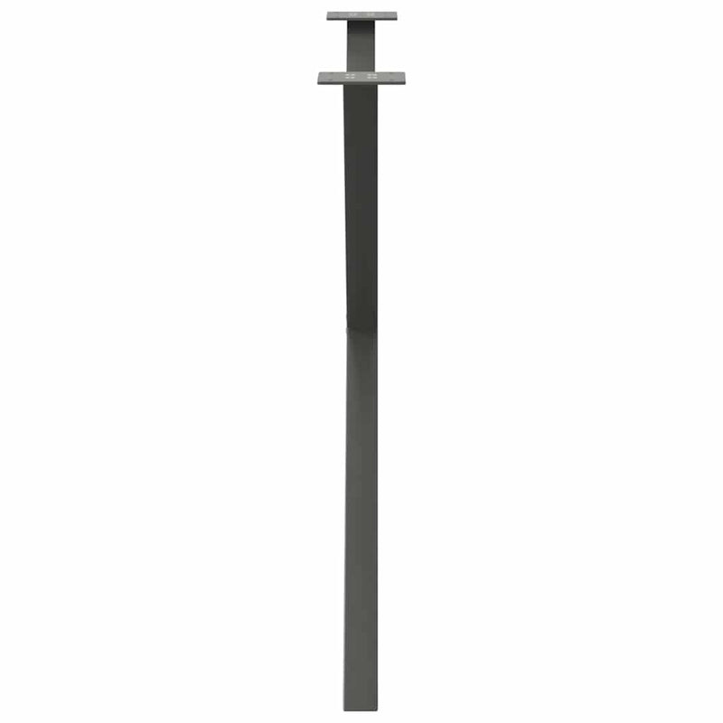 vidaXL 2 db antracitszürke X alakú acél étkezőasztal láb 90 x (72-73) cm