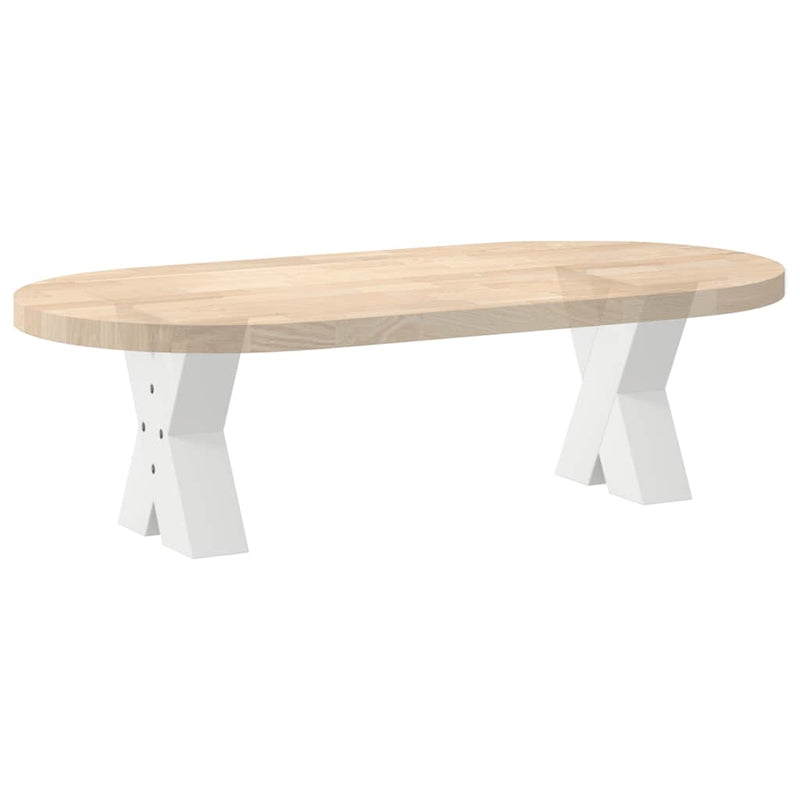 vidaXL 2 db fehér, X alakú acél dohányzóasztal láb 30 x (30-31) cm