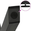 vidaXL 2 db antracitszürke X alakú acél dohányzóasztal láb 30x(30-31) cm
