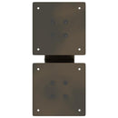 vidaXL 2 db X alakú natúr acél dohányzóasztal láb 30x(30-31) cm