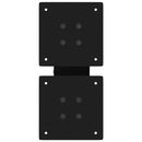 vidaXL 2 db fekete, X alakú acél dohányzóasztal láb 40 x (30-31) cm