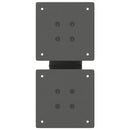 vidaXL 2 db antracitszürke X-alakú acél dohányzóasztal láb 40x(30-31) cm