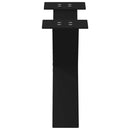 vidaXL 2 db fekete, X alakú acél dohányzóasztal láb 50 x (30-31) cm