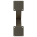 vidaXL 2 db X alakú natúr acél dohányzóasztal láb 50x(30-31) cm