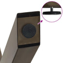 vidaXL 2 db X alakú natúr acél dohányzóasztal láb 50x(30-31) cm