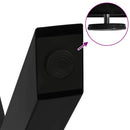 vidaXL 2 db fekete, X alakú acél dohányzóasztal láb 60 x (30-31) cm