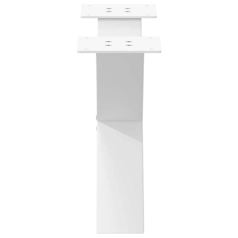 vidaXL 2 db fehér, X alakú acél dohányzóasztal láb 60 x (30-31) cm