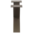 vidaXL 2 db X alakú natúr acél dohányzóasztal láb 60 x (30-31) cm