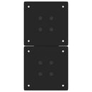 vidaXL 2 db fekete, X alakú acél dohányzóasztal láb 28 x (42-43) cm