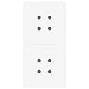 vidaXL 2 db fehér, X alakú acél dohányzóasztal láb 28 x (42-43) cm