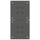 vidaXL 2 db antracitszürke X-alakú acél dohányzóasztal láb 28 x (42-43) cm