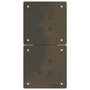 vidaXL 2 db X alakú natúr acél dohányzóasztal láb 28 x (42-43) cm