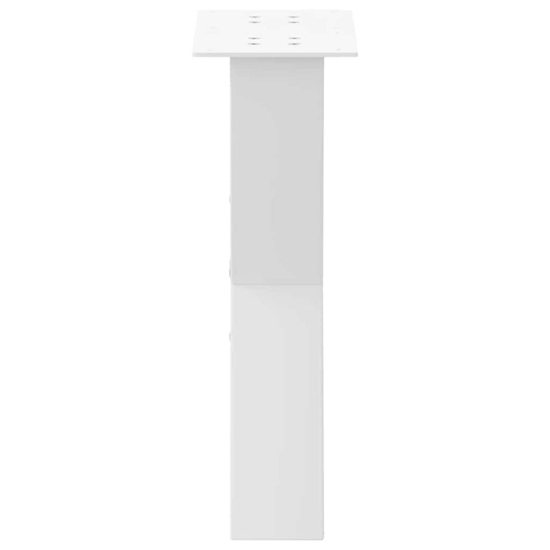 vidaXL 2 db fehér, X alakú dohányzóasztal láb, 38 x (42-43) cm, acél