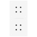 vidaXL 2 db fehér, X alakú dohányzóasztal láb, 38 x (42-43) cm, acél