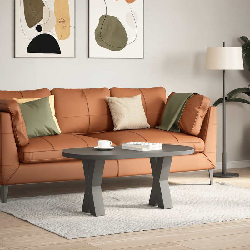 vidaXL 2 db antracitszürke X-alakú acél dohányzóasztal láb 38x(42-43) cm