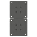 vidaXL 2 db antracitszürke X-alakú acél dohányzóasztal láb 38x(42-43) cm