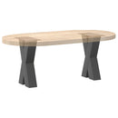 vidaXL 2 db antracitszürke X-alakú acél dohányzóasztal láb 38x(42-43) cm