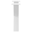 vidaXL 2 db fehér, X alakú acél dohányzóasztal láb 50 x (42-43) cm