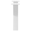 vidaXL 2 db fehér, X alakú acél dohányzóasztal láb 60 x (42-43) cm