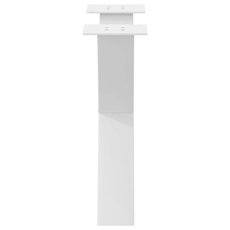 vidaXL 2 db fehér, X alakú acél dohányzóasztal láb 60 x (42-43) cm