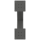 vidaXL 2 db antracitszürke X-alakú acél dohányzóasztal láb 60 x (42-43) cm