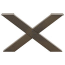 vidaXL 2 db X alakú natúr acél dohányzóasztal láb 70 x (42-43) cm