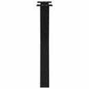 vidaXL 2 db X alakú étkezőasztal láb fekete acél 50 x (72-73) cm