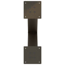 vidaXL 2 db X alakú étkezőasztal láb natúr acél 50x(72-73) cm