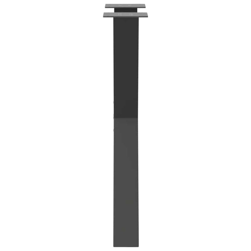 vidaXL 2 db antracitszürke X-alakú acél étkezőasztalláb 60x(72-73) cm
