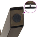 vidaXL 2 db X alakú étkezőasztal láb natúr acélból 60 x (72-73) cm acél