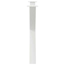 vidaXL 2 db X alakú étkezőasztal láb fehér 90 x (72-73) cm acél étkezőasztal láb