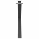 vidaXL 2 db antracitszürke X alakú acél étkezőasztal láb 90 x (72-73) cm