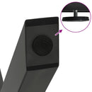 vidaXL 2 db antracitszürke X alakú acél étkezőasztal láb 90 x (72-73) cm