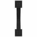 vidaXL 3 db X alakú étkezőasztal láb fekete, 70 x (72-73) cm acél